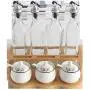 Kitchen seasoning box/Ceramic Condiment Storage Container with Pallet Rack Home Combination Spice Jars Box (Color : A)