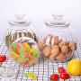YTF-Glass sealed cans, large transparent household candy storage cans, melon snacks storage cans