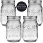 Ensemble de 4 bocaux Ball Mason de 473 ml avec ouvre-bocaux anti-glissement – Ensemble de bocaux à confire à embouchure régulière avec couvercles, Collection Heritage. Ensemble de 4 bocaux Ball Mason de 473 ml avec ouvre-bocaux anti-glissement – Ensemble de bocaux à confire à embouchure régulière avec couvercles, Collection Heritage.