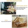 Reusable Beeswax Food Storage Wraps 4 Pack, Eco Friendly Wax Wraps for Food, Healthy Alternative to Saran Wrap - 1 Large, 2 Medium, 1 Small