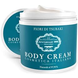 Dulàc - Body Cream Cosmetica Italiana - 16.91 Fl.oz - Moisturizing Body Cream with Tsubaki Flowers - your skin smooth, velvety, firm, hydrated - Natural at 97,95% - Apothecary 1982