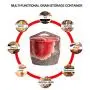 Ceramic Rice Bucket Kitchen Storage Bucket Grain Container Flour Bucket Storage Tank Ceramic Jar (Color : Red, Size : 32x32x33cm) Ceramic Rice Bucket Kitchen Storage Bucket Grain Container Flour Bucket Storage Tank Ceramic Jar (Color : Red, Size : 32x32x33cm)