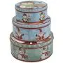 Ensembles de Boîtes à Biscuits de Noël JKLcom – 3 Boîtes Métalliques avec Couvercle, Ronds, Contenants, Pots, Boîtes Empilables, Idéales Cadeaux et DIY Ensembles de Boîtes à Biscuits de Noël JKLcom – 3 Boîtes Métalliques avec Couvercle, Ronds, Contenants, Pots, Boîtes Empilables, Idéales Cadeaux et DIY