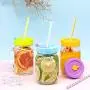 REGULAR Mouth Mason Jar Lids for Ball, Kerr, etc with Straw Hole/Straws/Silicone Stoppers/Rings/Clean Brush, BPA Free Colored Plastic Canning Jar Drinking Lids & Food Storage Caps 26 Pack REGULAR Mouth Mason Jar Lids for Ball, Kerr, etc with Straw Hole/Straws/Silicone Stoppers/Rings/Clean Brush, BPA Free Colored Plastic Canning Jar Drinking Lids & Food Storage Caps 26 Pack