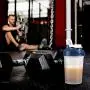 hydro2go 16 OZ Protein Shaker Bottle with Mixer Ball and 2 Interlocking Storage Jars for Pills, Snacks, Coffee, Tea. 100% BPA Free,Non Toxic and Leak Proof Sports Bottle