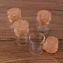 Glasbehälter & Flaschen | 100 Stück 4ml Teströhrchen mit Korkstopfen, kleine Behälter für Gewürze, Glasflaschen für DIY-Basteln | von HUDITOOLS | 1 PC