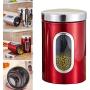 Set of 3 Storage Canister With Lid Stainless Steel Kitchen Container Storage Jar for Sugar,Biscuits,Tea,Coffee Set of 3 Storage Canister With Lid Stainless Steel Kitchen Container Storage Jar for Sugar,Biscuits,Tea,Coffee