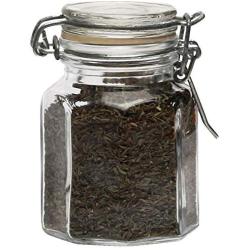 Circleware Spice Up Mini 4 oz Mini Hermetic Spice Glass Jar 1.0" L x 1.0" H x 1.0" W