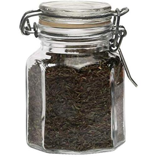 Circleware Spice Up Mini 4 oz Mini Hermetic Spice Glass Jar 1.0" L x 1.0" H x 1.0" W