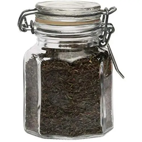 Circleware Gewürz Mini 4 oz Mini Hermetische Glaskaraffe 1,0” x 1,0” x 1,0”
