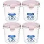 4 pcs 800 ml Pots Transparent Plastiques Scellés, Canettes Rondes Couvertes pour Lait en Poudre, Canettes Alimentaires, Boîtes de Remplissage, Réservoirs de Cuisine 4 pcs 800 ml Pots Transparent Plastiques Scellés, Canettes Rondes Couvertes pour Lait en Poudre, Canettes Alimentaires, Boîtes de Remplissage, Réservoirs de Cuisine