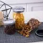 Glasbehälter, luftdicht, Küchen-Lebensmittelbehälter, zur Aufbewahrung von Gewürzen/Hafer/Müsli/Kaffeebohnen