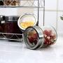 Kitchen glass storage jar set,Sealed cans seasoning box Seasoning jars Seven sets of tea storage bottle Configuration rack-A
