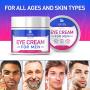 Eye Cream for Men, Natural and Organic Anti Aging Eye Cream To Reduce Puffiness, Wrinkles, Dark Circles, Crows Feet and Under Eye Bags 2oz by LUXOL
