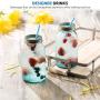 Ball Aqua Canning Jars 32 oz Regular Mouth - Set of 4 Vintage Mason Jars Aqua-colored glass with Airtight lids & Bands - DIY crafts & Decor - Safe For Canning, Pickling, Storage + SEWANTA Jar Opener
