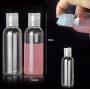 1Set(6PCS) Clear Plastic Empty Refillable Cosmetic Travel Packing Vial Bottles-Perfume Makeup Water Elite Fluid Spray Bottle/Lotion Pump Bottle/Shower Gel Dispenser/Eye Cream Facial Pack Holder Case