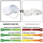 Masontops Tough Tops - Wide Mouth Mason Jar Lid - White - BPA-Free Plastic Screw Caps - Reusable Airtight Storage Covers