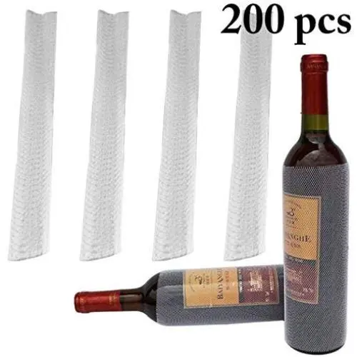 JUSTDOLIFE Wein Flaschenschutz Drahtgitter Wein Flaschen Zubehör Schutzhülle Getränkezubehör