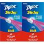 Ziploc Slider Storage Bags, Quart, 4 Pack, 40 Ct (160 Total Bags)