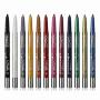 Fashionwu Waterproof Eyeliner, 12 Colors Eye Liner Eyeshadow Pencil Eye Shadow Highlight Pen, Professional Long-Lasting Milti-Functional Cosmetics Makeup Tool (1 Set - 12pcs)