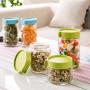 Yl Ly Glass Bottle Sealed Jar Glass Jar Storage Jar Candy Snack Seal Bottle Glass Jar Milk Powder Jar Green 400Ml