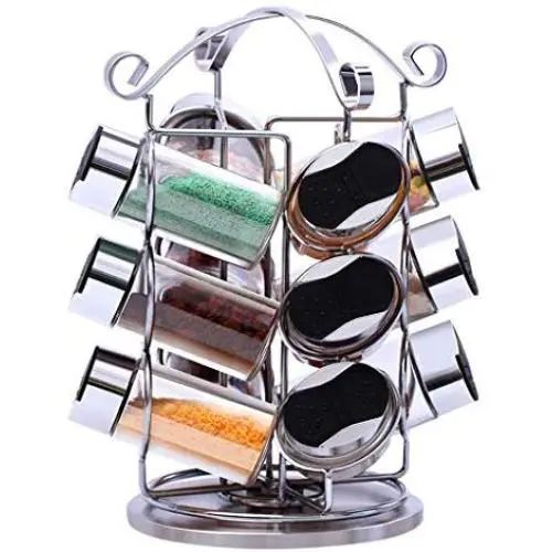 Gewürzsprühen für die Küche, ABS-Kunststoff Spice Glass Flasche Set, Kreatives Doppelhohl-Gewürzbehälter-Set, 6 Stück (Größe: 13-teiliges Set)