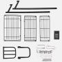 Spice Rack Organizer, 3 Tier Metal Kitchen Cabinet, Seasoning Hanging Shelf Rack for Pantry Herb Jar Bottle Cans Holder Shelf Storage, Bathroom Shelf-Space Saving Over, Black