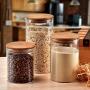 Glass Sealed Jars, Moisture-Proof Kitchen Food Containers, Storage Of Spices/Pasta/Oatmeal/Coffee Beans