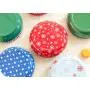 JKLcom Weihnachts-Cookie-Tüten 12er Set mit Deckeln Leere Cookie-Glasbehälter Lagerbehälter für Weihnachts-Cookies Weihnachtsgeschenkbehälter runder Cookie- und Süßigkeitenbehälter zur Organisation für Weihnachtsfeiern und Geschenke