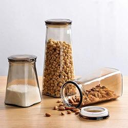 Mason Jars Canning Glass Jars Glass Smoothies Jars with Lids for Drinking and Storage Reusable Container for Juice Milk Bulk Food Coffee Tea Long Round Glass Jars (Size : 900ml)