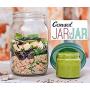 Consol Jar in a Jar - 2-in-1 Glass Mason Jar Fitted with A Smaller Jar Inside Under One Leak Proof Lid Perfect for Storage & Food On The Go (34oz, White)