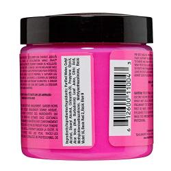 Manic Panic Cotton Candy Pink Hair Dye - Classic High Voltage - Semi Permanent Hair Color - Glows in Blacklight - Bright, Cool-toned Pink Shade - Vegan, PPD & Ammonia-Free