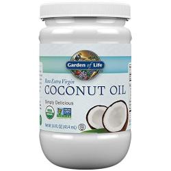 Garden of Life Organic Extra Virgin Coconut Oil - Unrefined Cold Pressed Plant Based Oil for Hair, Skin & Cooking, 14 Oz