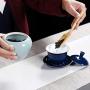 Cereal Containers Ceramic Tea Cans, Household Kitchen Storage Moisture-proof Cans Containers (color : C)