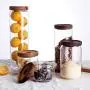 Ensemble de contenants de rangement alimentaires WANGLXST, Pots étanches pour garde-manger, BPA Free - Contenants pour céréales - pour aliments secs et liquides, Pot en verre transparent. Ensemble de contenants de rangement alimentaires WANGLXST, Pots étanches pour garde-manger, BPA Free - Contenants pour céréales - pour aliments secs et liquides, Pot en verre transparent.