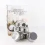 Boîtes à Épices Magnétiques | Jeu de 12 avec 100 Étiquettes Inclus | Contenants en Acier Inoxydable Rond pour le Rangement des Épices au Réfrigérateur | Verser et Tamiser Boîtes à Épices Magnétiques | Jeu de 12 avec 100 Étiquettes Inclus | Contenants en Acier Inoxydable Rond pour le Rangement des Épices au Réfrigérateur | Verser et Tamiser