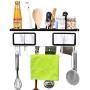 LYNNTLJ Wall Mounted Spice Racks,Detachable Kitchen Seasoning Rack,for Spice Jar and Bottle Storage, White / 44.5x17.5cm
