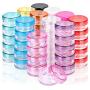 Sample Container, HNYYZL 5 Gram Empty Plastic Cosmetic Pot Jars for Eye Shadow Nails Powder Jewelry Cosmetic Lip Balm Cream Lotion(11colors, 55 Pcs)