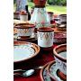 Cactus Canyon Ceramics Spanish Terracotta 5-Piece Cup Set, White