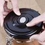 Kitchen Sealing Container Stainless Steel Airtight Canister Large Preserving Jar With Venting Valve For Storing Coffee Tea Sugar Flour, 1.5L, 500g - Fightsong