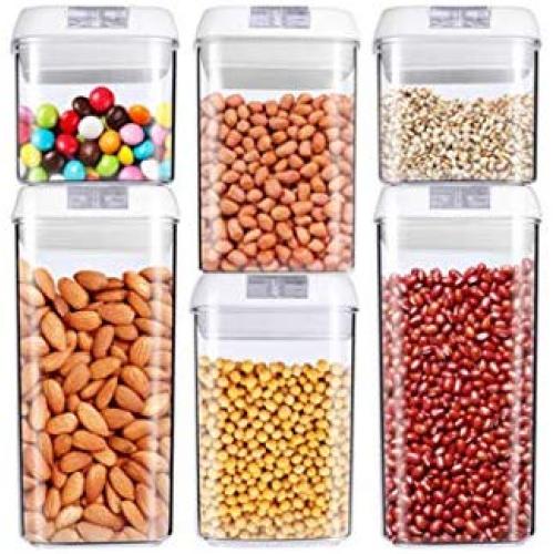 Plastic Kitchen Square Food Storage Containers Canister Grain Storage Tanks Food Storage Jar Airtight Food Storage Containers-taozhuan