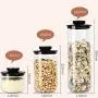 WANGLX ST Storage Container, Food Storage Tank Set, Dried Fruit Bottle Milk Powder cans Sealed Cans Sealed Bottle Storage Jar Good Sealing, Black WANGLX ST Storage Container, Food Storage Tank Set, Dried Fruit Bottle Milk Powder cans Sealed Cans Sealed Bottle Storage Jar Good Sealing, Black
