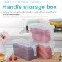 LoCbaT- 1 Pcs Refrigerator Storage Box Transparent Container Organizer Sealed Food Fruits - Jars Boxes Bottles Jars Boxes Shock Trooper Storing Shelves Refrigerator Rectangular Stora