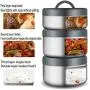 BWHFH Stainless Steel Lunch Box Container Thermos Insulated Food Storage Leak Proof Design Food Jar for School Picnic Office Outdoors,Silver,2.0L BWHFH Stainless Steel Lunch Box Container Thermos Insulated Food Storage Leak Proof Design Food Jar for School Picnic Office Outdoors,Silver,2.0L