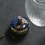 Glass Tea Storage Jar With Lid Flower Tea Seal Cans Coffee Beans Sugar Tanks Nut Canister,B