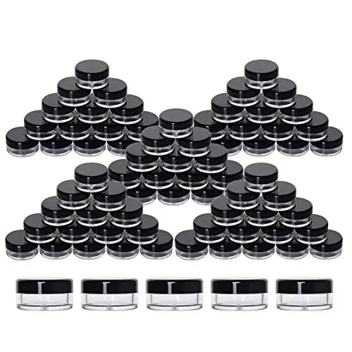 100 Pièces Pots de Crème de Voyage 3g, Petits Récipients de Test Anti-Fuite, Récipients Vides pour Baume à Lèvres 100 Pièces Pots de Crème de Voyage 3g, Petits Récipients de Test Anti-Fuite, Récipients Vides pour Baume à Lèvres
