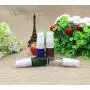 TOPWEL 5ml/10ml Leere Refillbare Glas-Cremelotion Pumpflasche - Pack von 6 (5ML, Grün)