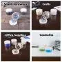 HOME 75-STO2001 Clear 4 Ounce Plastic Jar Containers, 4 oz HOME 75-STO2001 Clear 4 Ounce Plastic Jar Containers, 4 oz