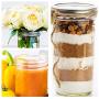 KAMOTA Wide Mouth Mason Jars 22 oz With Regular Lids and Bands, Ideal for Jam, Honey, Wedding Favors, Shower Favors, Baby Foods, DIY Magnetic Spice Jars, 6 PACK, 6 Silver Pipette Covers Included