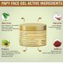 Bella Vita Organic Papaya Face Cream Gel For Glow, Pigmentation Blemish Removal With Saffron, 60 grams